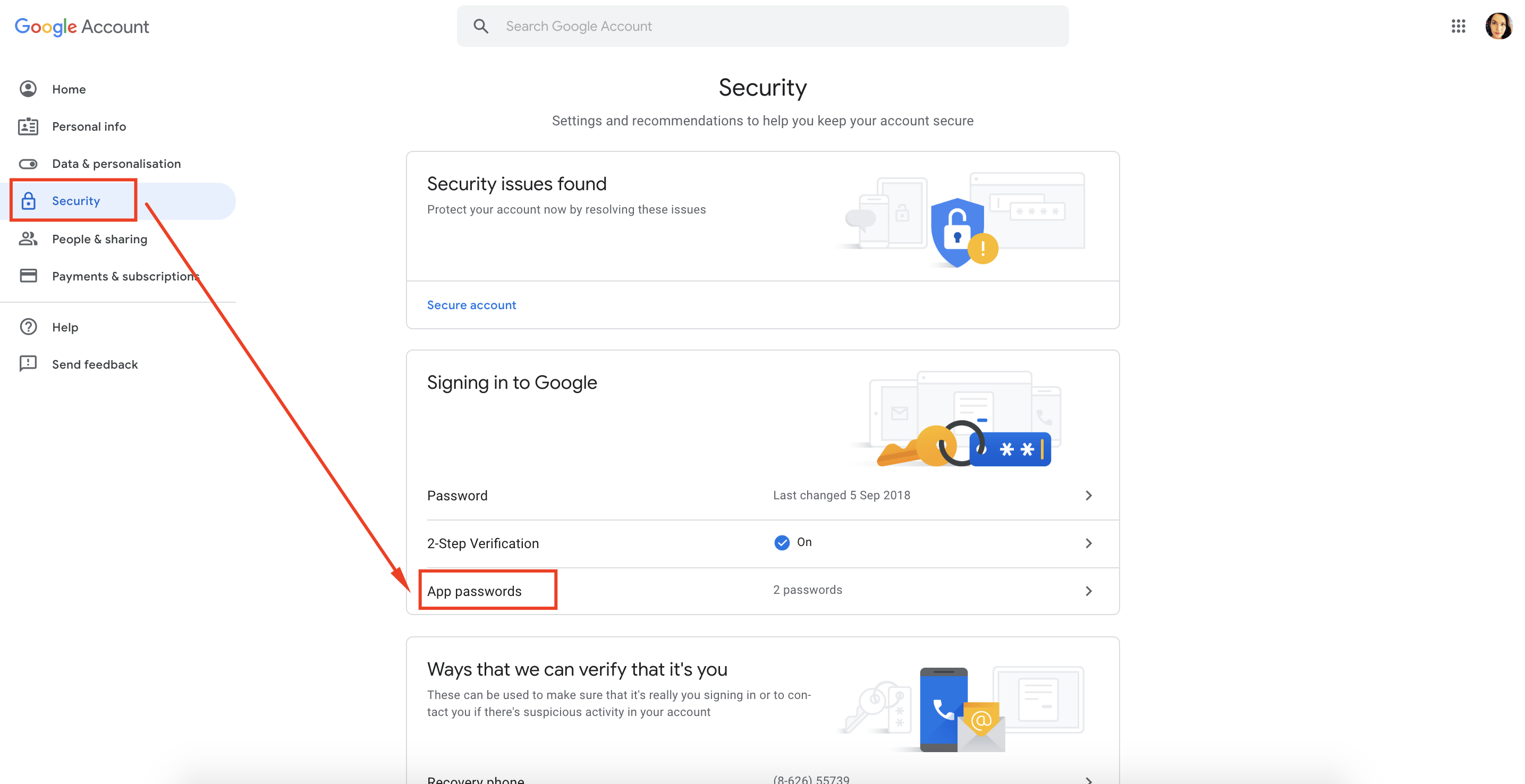 How to set up App password for third party applications in Gmail